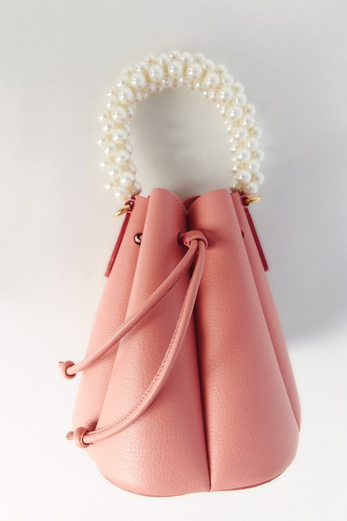 Bolsa Magnólia Rosa com Madrepérolas