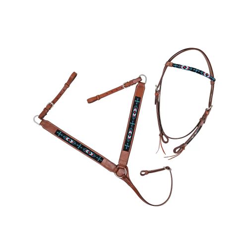 Conjunto Cabeçada Peiteira Collor Match 302