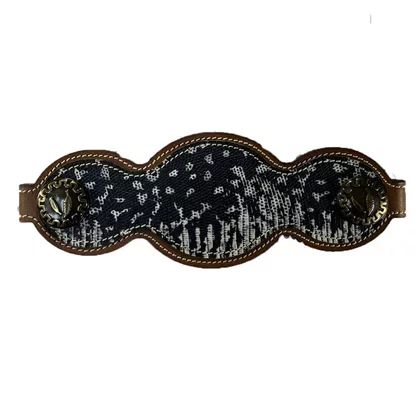 Focinheira Couro Blue Snake