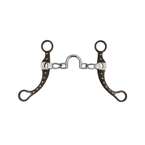 Freio St Western Bit Chain Mouth W/Port Ggs Trim