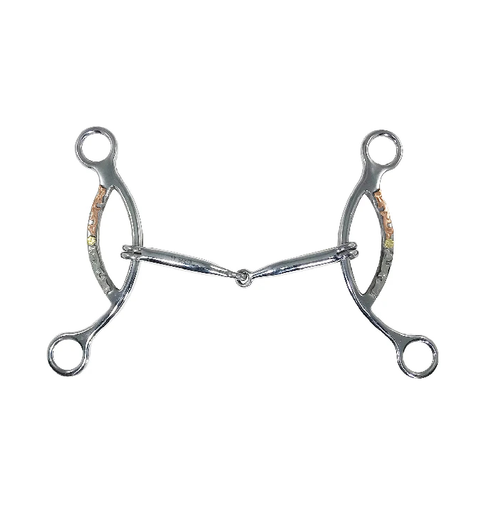 Bridão American Gag Bit Jointed Mth,Gs Trim Inóx -125Mm