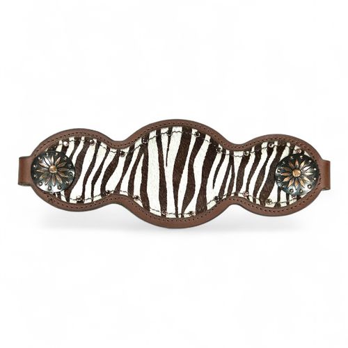 Focinheira Couro Zebra Com Rebite