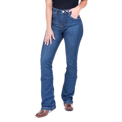 Calça Fem Western Boot Flare Wrangler