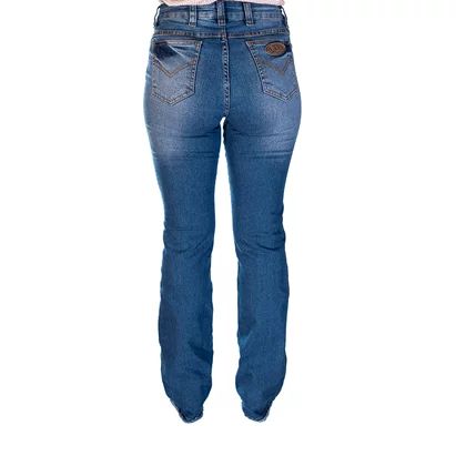 Calça Fem Flare Stone Plissado King Farm