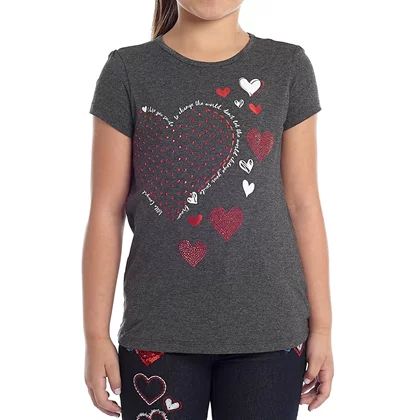 Camiseta Infantil Feminino Mescla M/C Class V2 Tassa