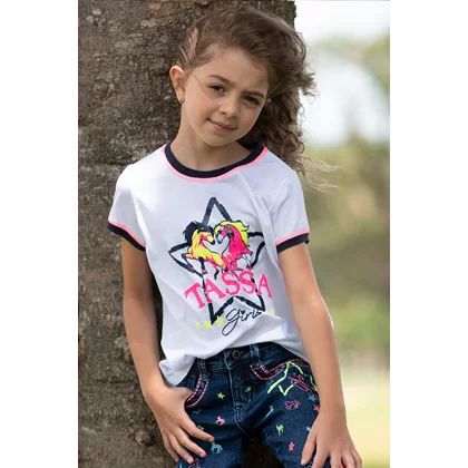 Camiseta Inf Fem Confort Branco Tassa
