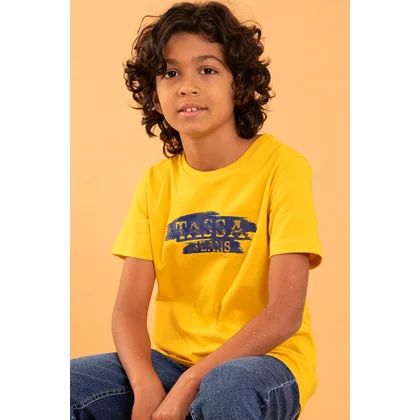 Camiseta Inf Masc Regular Amarelo Tassa