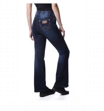 Calça Jeans Lycra Fem Urbano Flare Wrangler