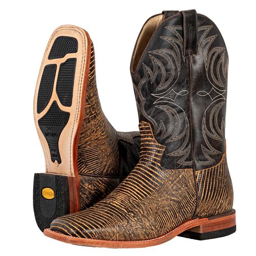 Bota Couro Lagarto Havana / Fossil Oil Café Jacomo