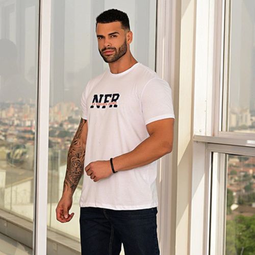 Camiseta Masc Nfr Bordada Bc
