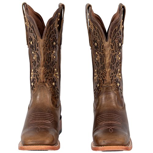 Bota Fem Quad Ranch Couro Ocre Goyazes