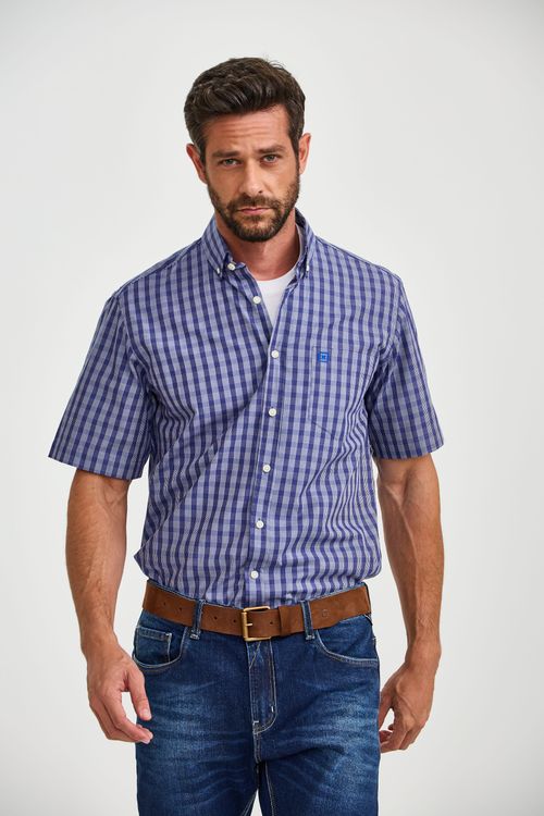 Camisa M/C Regular Tricoline Xadrez