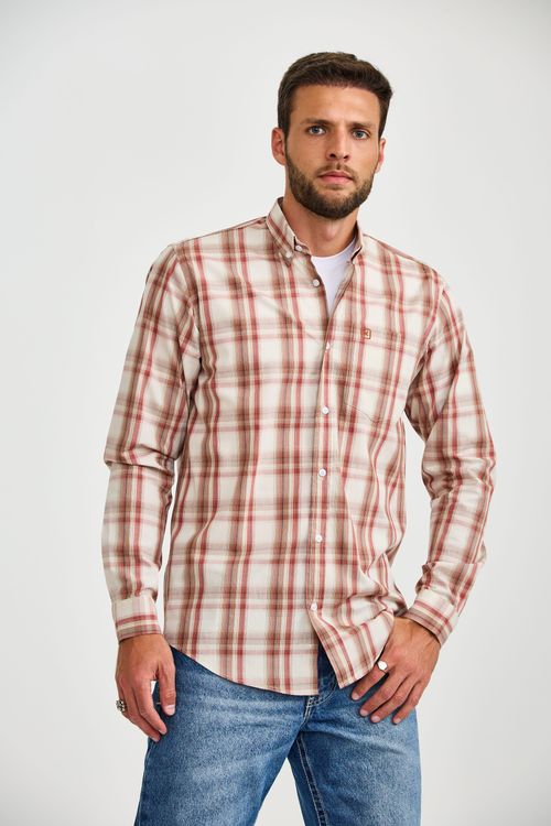 Camisa M/L Regular Tricoline Xadrez