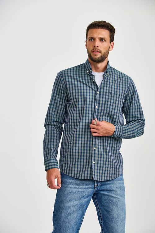 Camisa M/L Regular Tricoline Xadrez