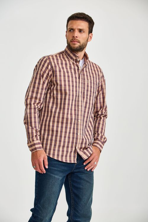 Camisa M/L Regular Tricoline Xadrez