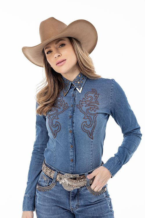 Camisa Jeans Frontier Zenz Western
