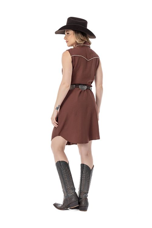 Vestido Coffee Zenz Western