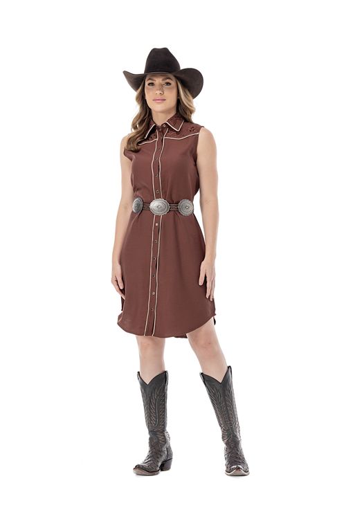 Vestido Coffee Zenz Western