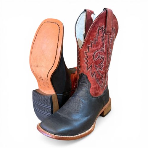 Bota Masc Solado De Couro