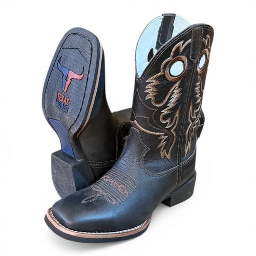 Bota Masc Lqbo Preto Texas Rodeo