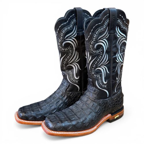 Bota Fem Jacare Costa  Pt /Fossil Oil Pt Jacomo