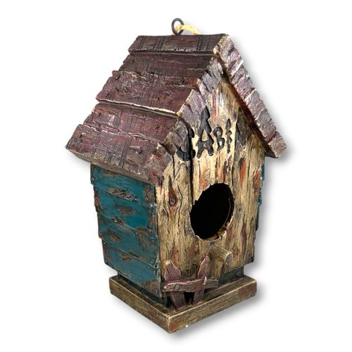 Casa de Passarinho Decorativa em Resina