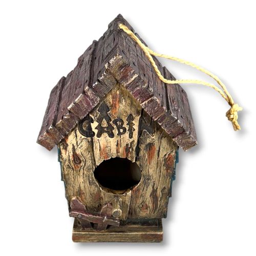 Casa de Passarinho Decorativa em Resina