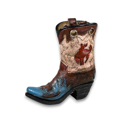 Bota Decorativa Western em Resina C