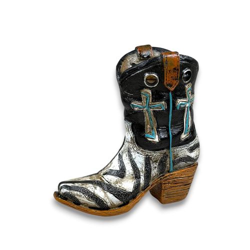 Bota Decorativa Western em Resina D