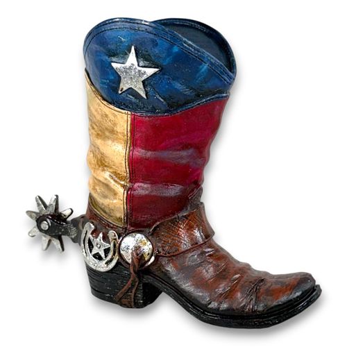 Bota Cofrinho Western em Resina