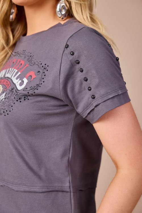 T-Shirt Rose Moon Horse