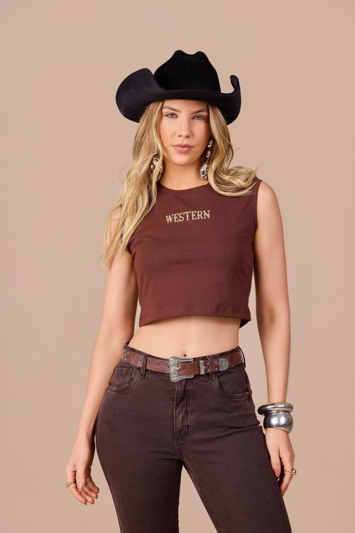 Cropped Regata Basic Fringe Moon Horse