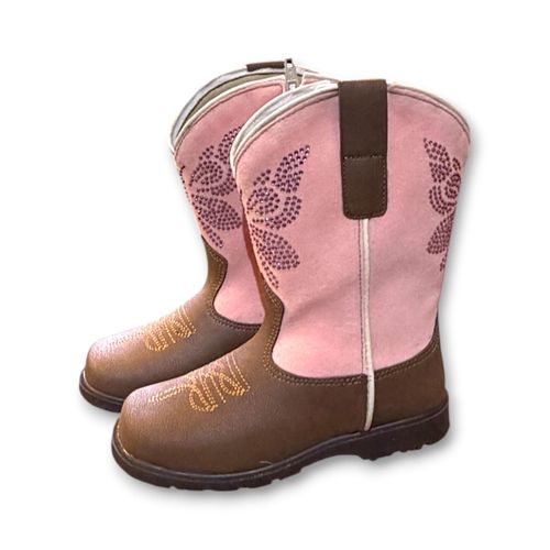 Bota Texana Chocolate Camurça Walk Baby