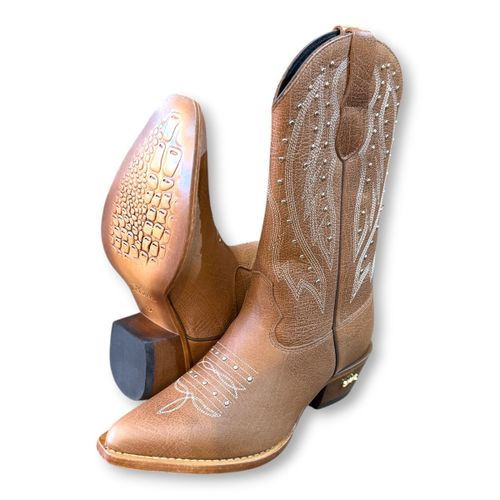 Bota Fem Hunter Conhaque Jacomo