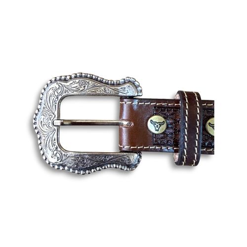 Cinto Couro Marrom Paul Western