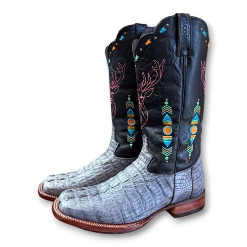 Bota Fem Jacare Rabo Azul Jacomo