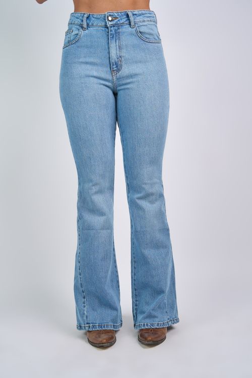Calça Jeans Wid Leg Sky Miss Country