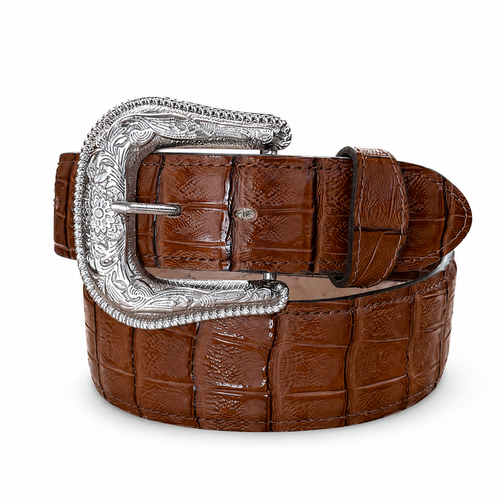 Cinto Country Croco Guarana Colorado