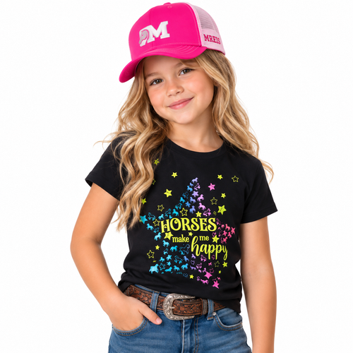 Camiseta Inf Fem Confort Preto Tassa