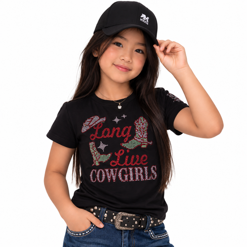 T-Shirt Infantil Long Live Cowgirls