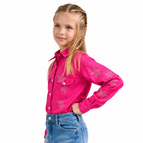 Camisa Stras Infantil Miss Country