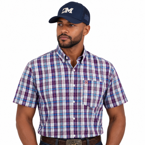 Camisa Masc Reg Tric. Xadrez Bord TXC