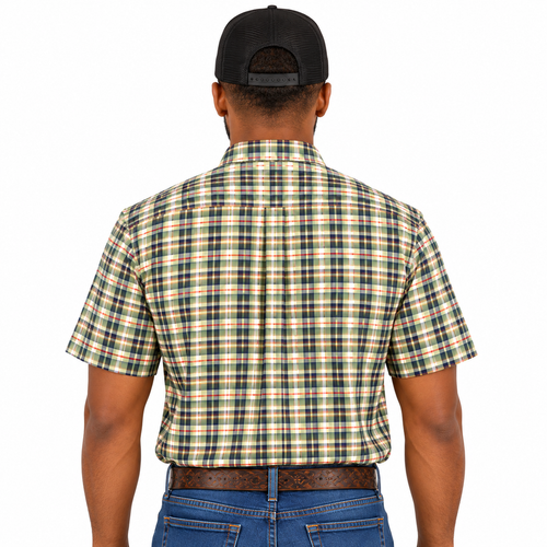 Camisa Masc M/C Militar  Xadrez Tassa