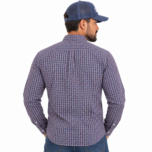 Camisa Masc Reg Bord Xadrez TXC