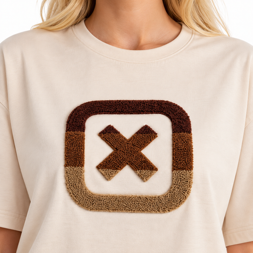 Camiseta Oversized Fio 30 Areia