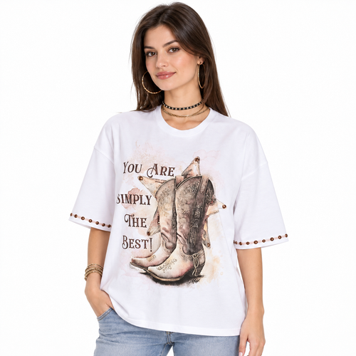 T-Shirt Over Bota The Best Moon Horse