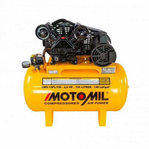 COMPRESSOR DE AR 15/150 MONO 140lbs AMARELO MOTOMIL