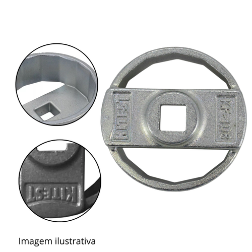 Chave filtro oléo HB20 67mm KF108 Kitest 101041