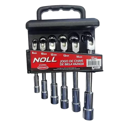 Jogo Chave Biela Vazada 6 Pecas 8A17MM Noll 