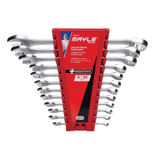 JOGO CHAVE COMBINADA 6 - 22mm 12 PEÇAS MAYLE
